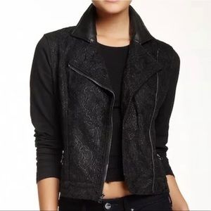 Genetic Layne Lace Moto Denim Jacket S